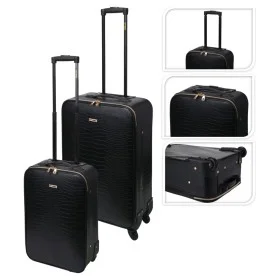 ProWorld 2-piece suitcase set black crocodile design by ProWorld, Suitcases - Ref: Foro24-445920, Price: 105,04 €, Discount: %