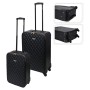 ProWorld 2-teiliges Kofferset im schwarzen Steppdesign von ProWorld, Koffer - Ref: Foro24-445921, Preis: 104,82 €, Rabatt: %
