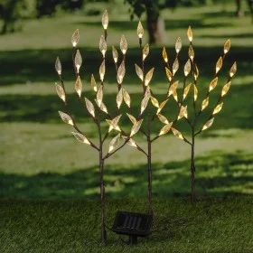 HI Artificial bush with transparent and brown solar LED 50 cm by HI, Outdoor lighting - Ref: Foro24-446182, Price: 21,66 €, D...