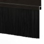 Sellos de cepillo para puertas autoadhesivos 2 pcs Negro 100 cm