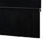 Sellos de cepillo para puertas autoadhesivos 2 pcs Negro 100 cm