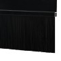 Sellos de cepillo para puertas autoadhesivos 2 pcs Negro 100 cm