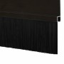 Sellos de cepillo para puertas autoadhesivos 6 pcs Negro 100 cm