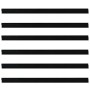 Sellos de cepillo para puertas autoadhesivos 6 pcs Negro 100 cm