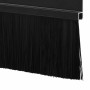 Sellos de cepillo de puerta atornillables 2 pcs Negro 100 cm