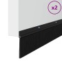 Sellos de cepillo de puerta atornillables 2 pcs Negro 100 cm