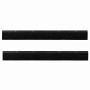 Sellos de cepillo de puerta atornillables 2 pcs Negro 100 cm