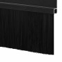 Sellos de cepillo de puerta atornillables 6 pcs Negro 100 cm