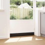 Sellos de cepillo de puerta atornillables 6 pcs Negro 100 cm