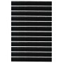 Sellos de cepillo de puerta atornillables 12 pcs Negro 100 cm