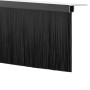 Sellos de cepillo de puerta atornillables 2 pcs Negro 100 cm
