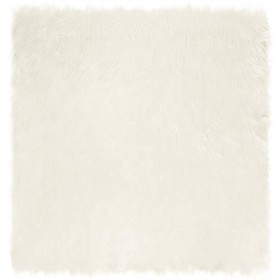Alfombra de Piel de Oveja Falsa 120 x 120 cm Poliéster