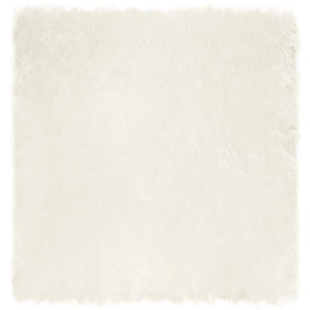 Alfombra de Piel de Oveja Falsa 120 x 120 cm Poliéster