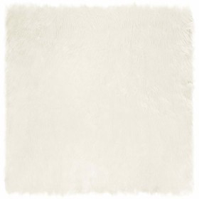 Alfombra de Piel de Oveja Falsa 160 x 160 cm Poliéster