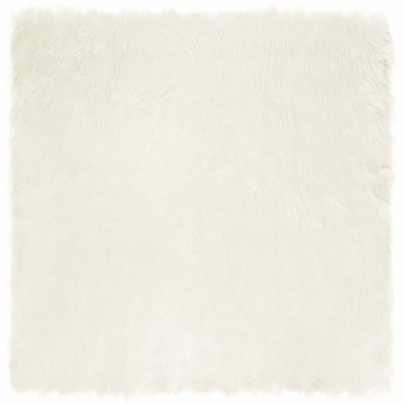 Alfombra de Piel de Oveja Falsa 200 x 200 cm Poliéster