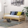 Sofá cama extraíble madera maciza de pino 2x(90x200) cm