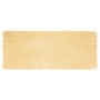 Alfombra de Piel de Oveja Falsa Crema 80 x 200 cm Poliéster