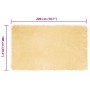 Alfombra de Piel de Oveja Falsa Crema 100 x 200 cm Poliéster