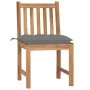 Garden chairs 6 units solid teak wood with cushions by vidaXL, Garden chairs - Ref: Foro24-3073131, Price: 669,25 €, Discount: %