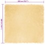 Alfombra de Piel de Oveja Falsa Crema 200 x 200 cm Poliéster
