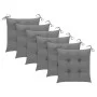 Garden chairs 6 units solid teak wood with cushions by vidaXL, Garden chairs - Ref: Foro24-3073131, Price: 669,25 €, Discount: %