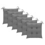 Gartenstühle 6 Einheiten aus massivem Teakholz mit Kissen von vidaXL, Gartenstühle - Ref: Foro24-3073131, Preis: 687,98 €, Ra...