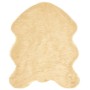 Alfombra de Piel de Oveja Falsa Crema 50 x 80 cm Poliéster