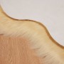 Alfombra de Piel de Oveja Falsa Crema 80 x 120 cm Poliéster