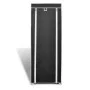 Fabric shoe rack with black cover 57x29x162 cm by vidaXL, Shoe racks and shoe organizers - Ref: Foro24-240491, Price: 32,00 €...