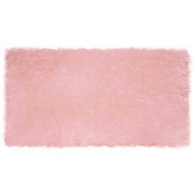 Alfombra de Imitación de Piel de Oveja Tafalla Rosa 80 x 150 cm en Alfombras | Comprar online en Foro24