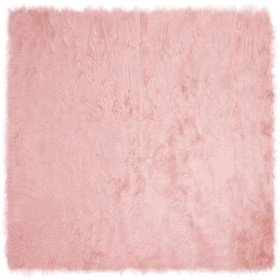 Alfombra de Imitación de Piel de Oveja Tafalla Rosa en Alfombras | Comprar online en Foro24