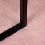 Alfombra de Piel de Oveja Falsa Rosa 80 x 50 cm Poliéster