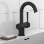 SCHÜTTE CORNWALL single-lever basin tap with matte black side handle by SCHÜTTE, Faucets - Ref: Foro24-446545, Price: 95,05 €...