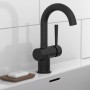SCHÜTTE CORNWALL single-lever basin tap with matte black side handle by SCHÜTTE, Faucets - Ref: Foro24-446545, Price: 95,05 €...
