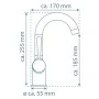 SCHÜTTE CORNWALL single-lever basin tap with matte black side handle by SCHÜTTE, Faucets - Ref: Foro24-446545, Price: 95,05 €...