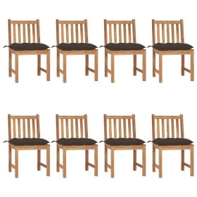 Garden chairs 8 units solid teak wood with cushions by vidaXL, Garden chairs - Ref: Foro24-3073165, Price: 891,96 €, Discount: %