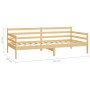 Sofá cama con cajones madera de pino maciza 90x200 cm