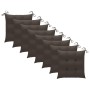 Gartenstühle 8 Einheiten aus massivem Teakholz mit Kissen von vidaXL, Gartenstühle - Ref: Foro24-3073165, Preis: 916,70 €, Ra...