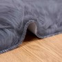 Alfombra de Piel de Oveja Falsa Antracita 80 x 250 cm Poliéster