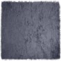 Alfombra de Piel de Oveja Falsa Antracita 200 x 200 cm