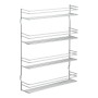 Metaltex Pepito wall spice rack 4 heights silver by Metaltex, spice racks - Ref: Foro24-443438, Price: 31,06 €, Discount: %