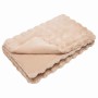 Manta de Piel de Conejo Sintética 4 pcs Beige 240 x 270 cm