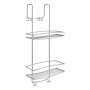 Metaltex Onda 2-Höhen-Duschregal mit silbernen Haken von Metaltex, Badewannenablagen - Ref: Foro24-443456, Preis: 38,71 €, Ra...