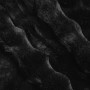 Manta de Piel de Conejo Sintética 4 pcs Negro 240 x 270 cm