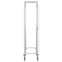 Carrito de cocina 16 bandejas acero inoxidable 38x55x163 cm