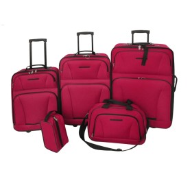 5-piece red travel luggage set by vidaXL, Suitcases - Ref: Foro24-90155, Price: 117,08 €, Discount: %
