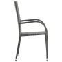 7-teiliges graues Rattan-Garten-Essmöbel-Set von vidaXL, Gartensets - Ref: Foro24-3072503, Preis: 535,68 €, Rabatt: %