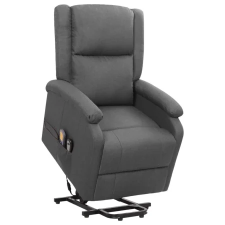 Sillón de masaje elevable tela gris oscuro de vidaXL, Sillones de masaje eléctricos - Ref: Foro24-329710, Precio: 393,37 €, D...