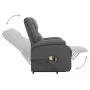Sillón de masaje elevable tela gris oscuro de vidaXL, Sillones de masaje eléctricos - Ref: Foro24-329710, Precio: 393,37 €, D...