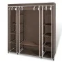 Cloth wardrobe with compartments and brown rods 45x150x176cm by vidaXL, Wardrobes - Ref: Foro24-240496, Price: 57,98 €, Disco...